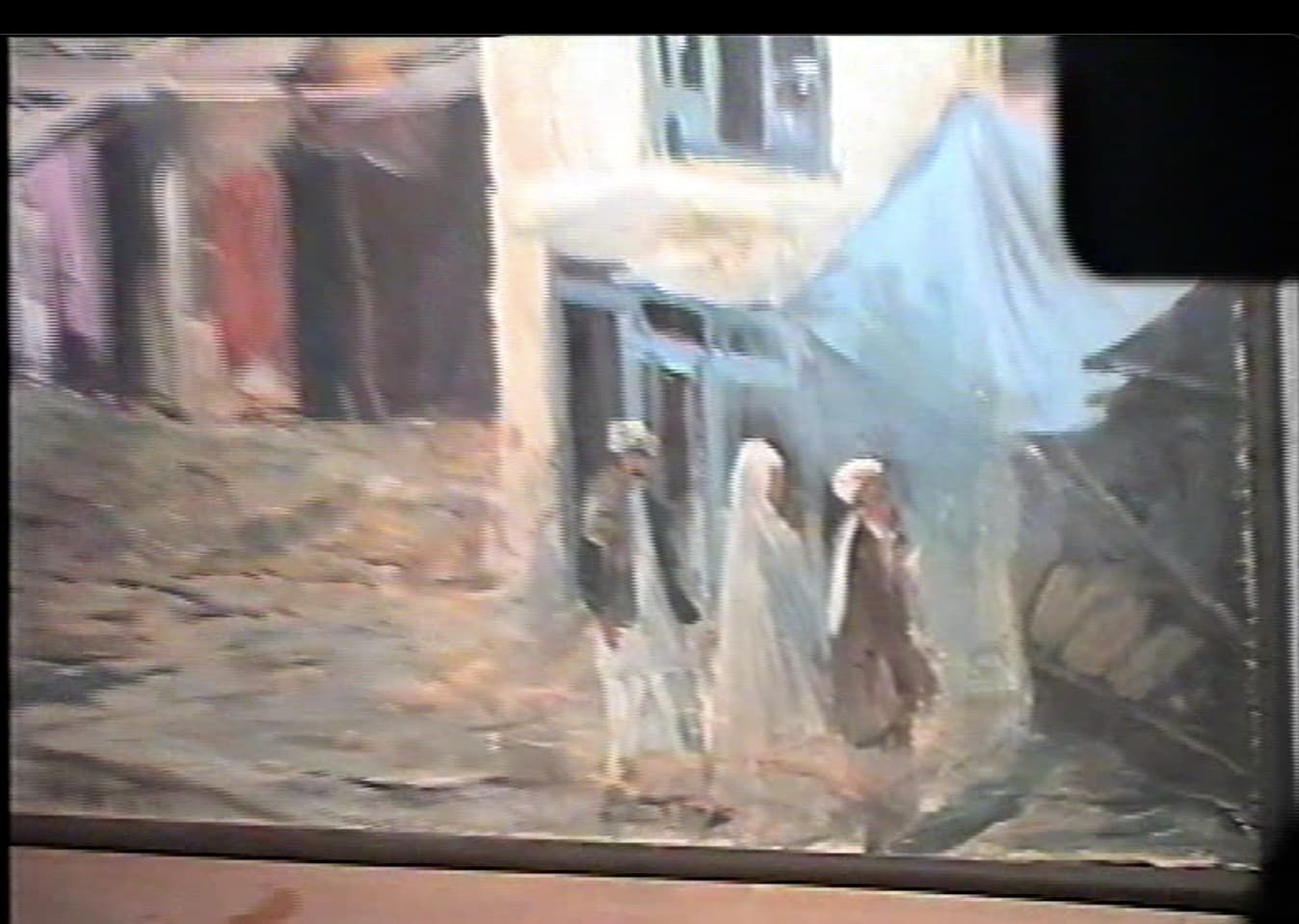 Revealed state of the painting