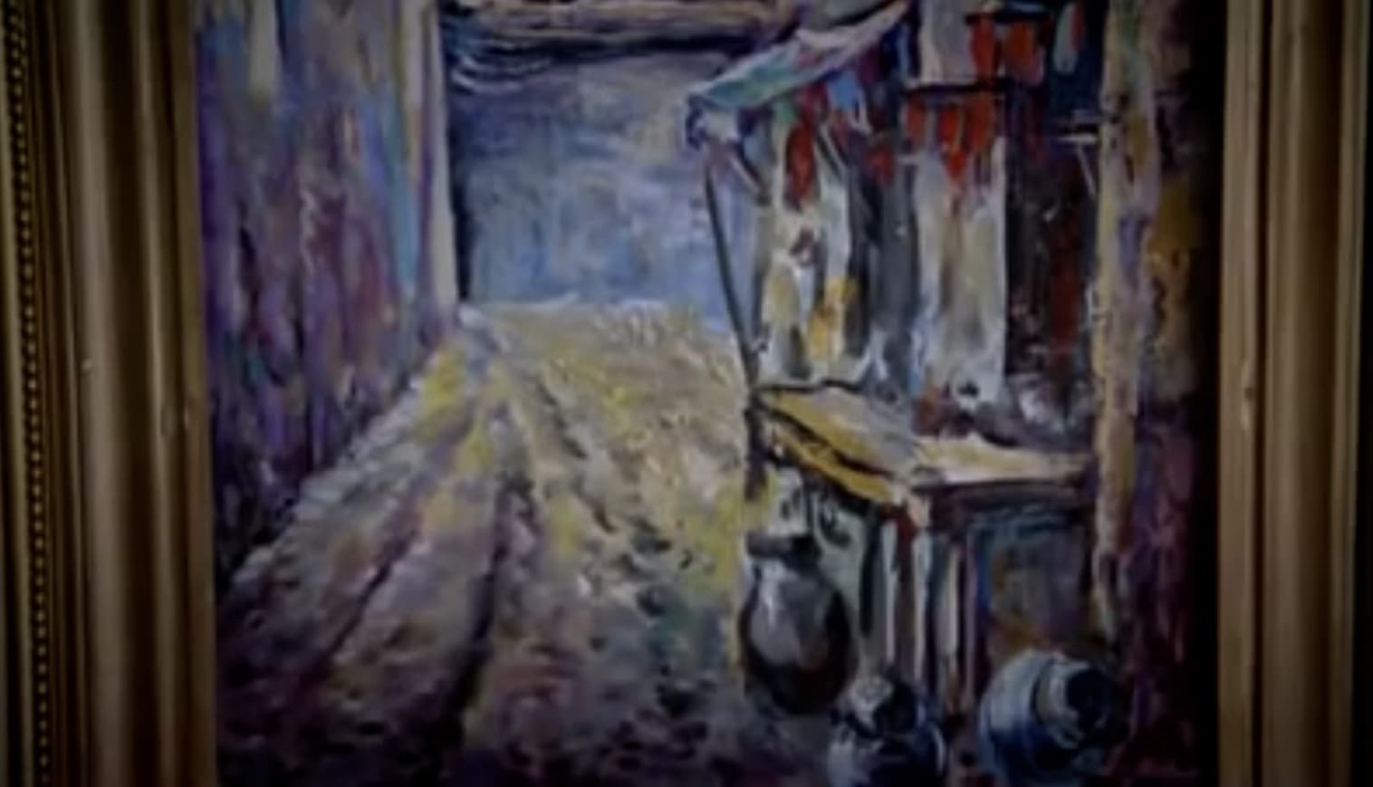 Concealed state of the painting